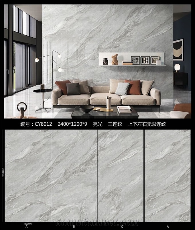 Multicolor Sintered Stone 9mm Walling Flooring
